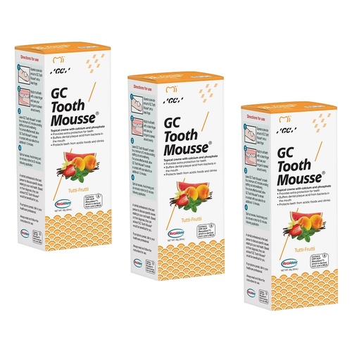 GC Tooth Mousse Tutti Frutti 40g Pack of 3