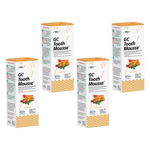GC Tooth Mousse Tutti Frutti 40g Pack of 4