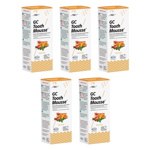 GC Tooth Mousse Tutti Frutti 40g Pack of 5