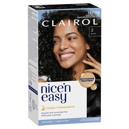 Clairol Nice 'N Easy 2 Black Permanent Hair Colour