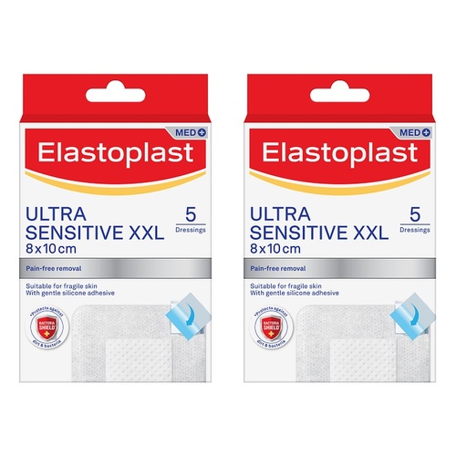 Elastoplast Ultra Sensitive XXL Dressings Pack of 2