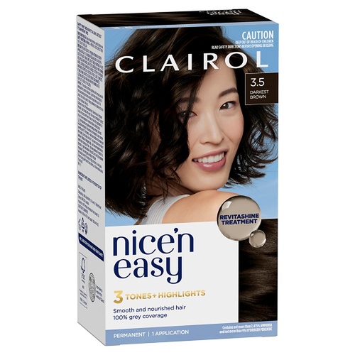 Clairol Nice 'N Easy 3.5 Darkest Brown Permanent Hair Colour