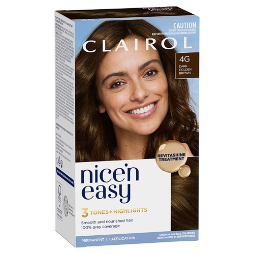 Clairol Nice 'N Easy 4G Dark Golden Brown Permanent Hair Colour