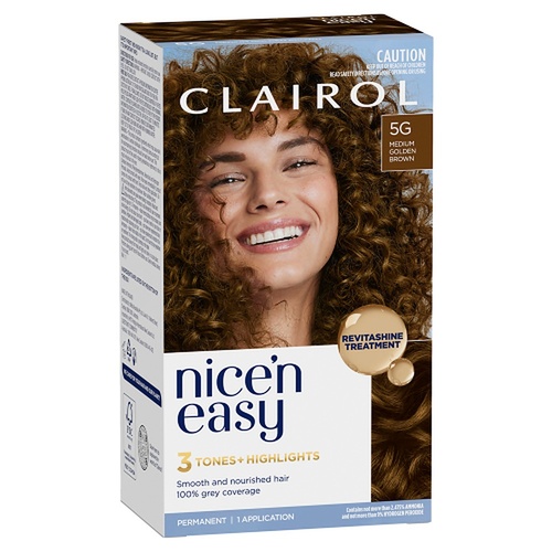 Clairol Nice 'N Easy 5G Medium Golden Brown Permanent Hair Colour
