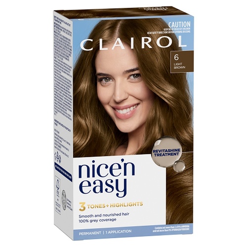 Clairol Nice 'N Easy 6 Light Brown Permanent Hair Colour