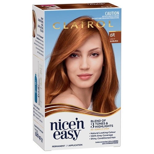 Clairol Nice 'N Easy 6R Natural Light Auburn Permanent Hair Colour