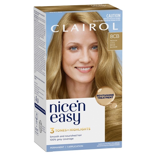 Clairol Nice 'N Easy 8CB Natural Medium Champagne Blonde Hair Colour