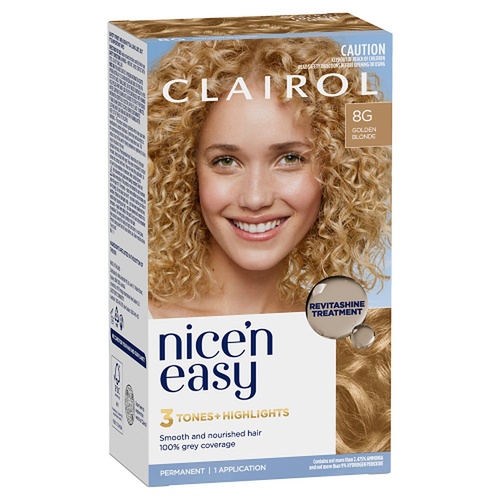 Clairol Nice 'N Easy 8G Natural Golden Blonde Permanent Hair Colour