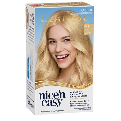 Clairol Nice 'N Easy 9.5 Extra Light Blonde Permanent Hair Colour