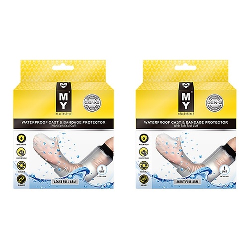 MY Waterproof Cast & Bandage Protector Adult Full Arm Pack of 2
