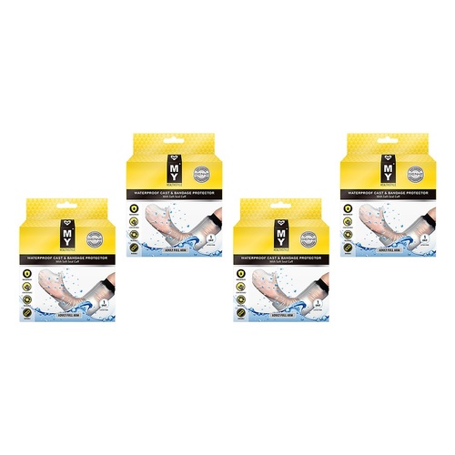 MY Waterproof Cast & Bandage Protector Adult Full Arm Pack of 4