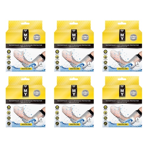 MY Waterproof Cast & Bandage Protector Child Full Arm Pack of 6