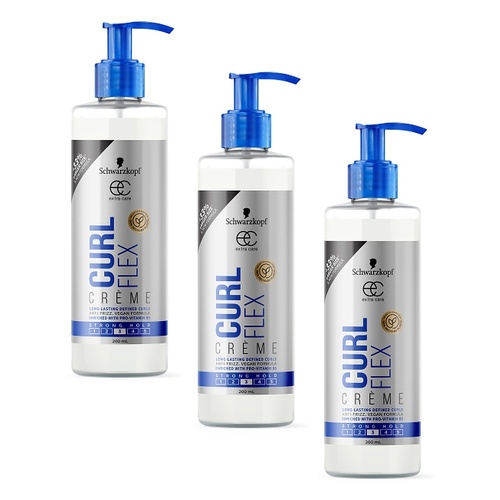 Schwarzkopf Extra Care Curl Flex Crème 200mL Pack of 3