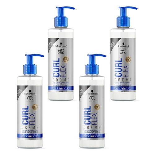 Schwarzkopf Extra Care Curl Flex Crème 200mL Pack of 4