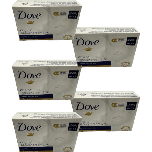 Dove Beauty Cream Bar Original 5 x 90g Moisturising Soap