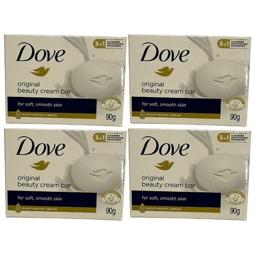 Dove Beauty Cream Bar Original 90g x 4 Moisturising Soap