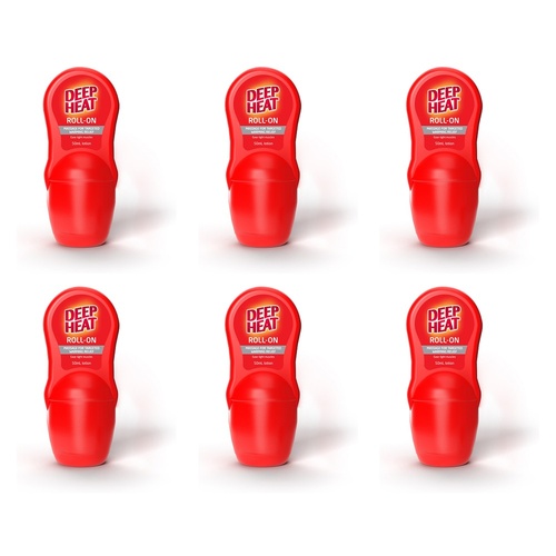 Deep Heat Roll-On 50mL Pack of 6