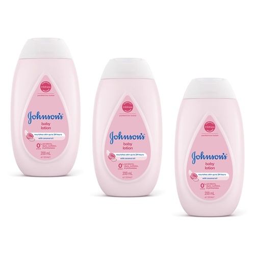 Johnson's Baby Lotion 200mL Pack of 3