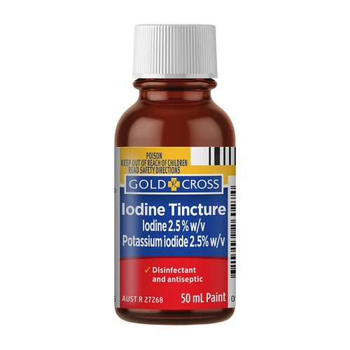 Goldx Iodine Tincture Solution 50mL