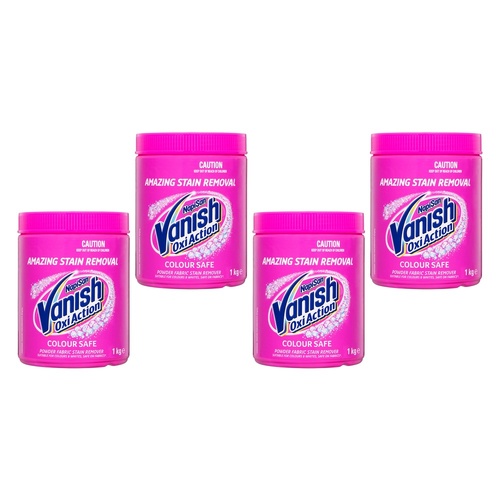 Vanish NapiSan Oxi Action Powder Stain Remover 1kg Pack of 4