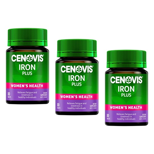Cenovis Iron Plus Women's Health 80 Tablets Pack of 3
