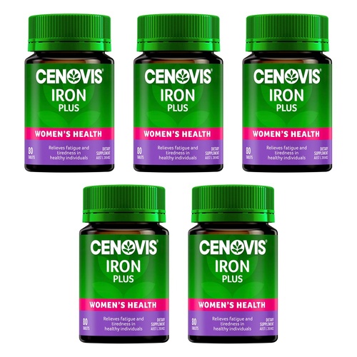 Cenovis Iron Plus Women's Health 80 Tablets Pack of 5