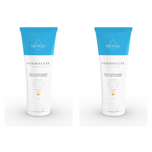 Kenkay Sorbolene Vitamin E Moisturiser 100g Pack of 2
