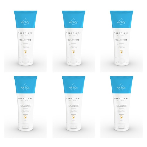 Kenkay Sorbolene Vitamin E Moisturiser 100g Pack of 6