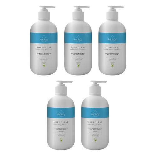 Kenkay Sorbolene with 10% Glycerin Pump 1L Pack of 5