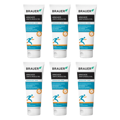 Brauer Arnicaeze Arnica Joint & Muscle Gel 100g Pack of 6