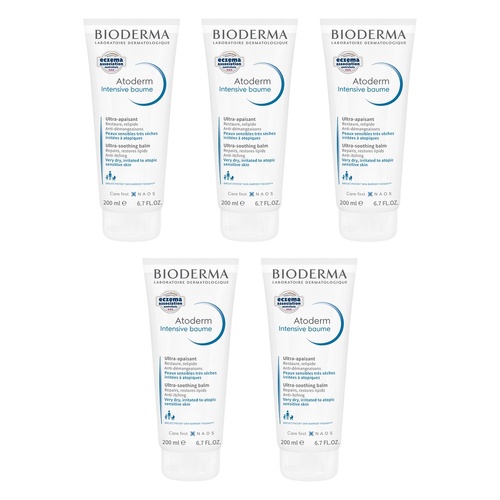 Bioderma Atoderm Intensive Baume Barrier Replenishing Moisturiser Pack of 5