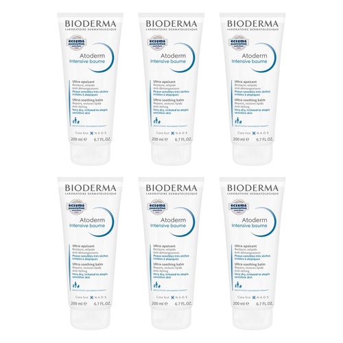 Bioderma Atoderm Intensive Baume Barrier Replenishing Moisturiser Pack of 6