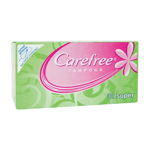 Carefree Tampons Super 32 Pack x 6