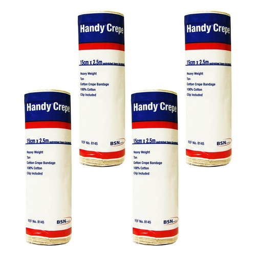 Handycrepe Non-Adhesive Support 15cm x 2.5m Pack of 4
