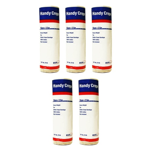 Handycrepe Non-Adhesive Support 15cm x 2.5m Pack of 5