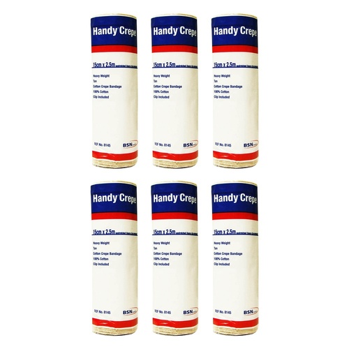 Handycrepe Non-Adhesive Support 15cm x 2.5m Pack of 6
