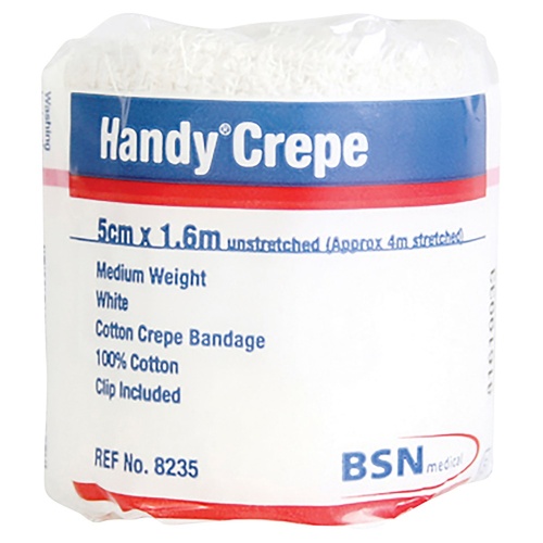 HANDY Handycrepe Medium Weight Bandage White 5cm x 1.6m