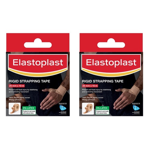 Elastoplast Rigid Strapping Tape 25mm x 10m Pack of 2