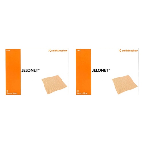 Jelonet 7404 Paraffin Gauze Wound Dressing 10cm x 10cm Pack of 2