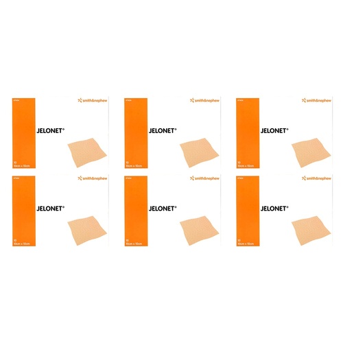 Jelonet 7404 Paraffin Gauze Wound Dressing 10cm x 10cm Pack of 6