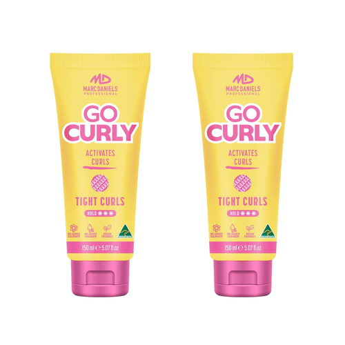Marc Daniels Go Curly Tight Curls Cream 150ml Pack of 2 for Frizzy Curly Hair