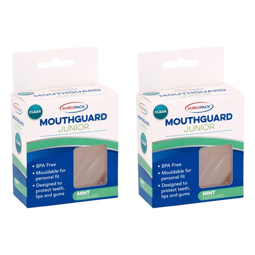 SurgiPack Mouthguard Junior Clear Pack of 2