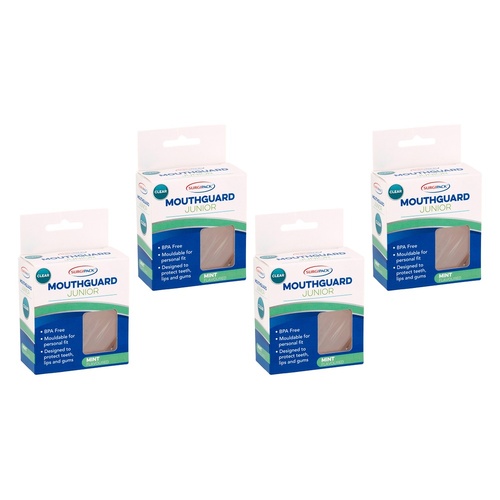 SurgiPack Mouthguard Junior Clear Pack of 4