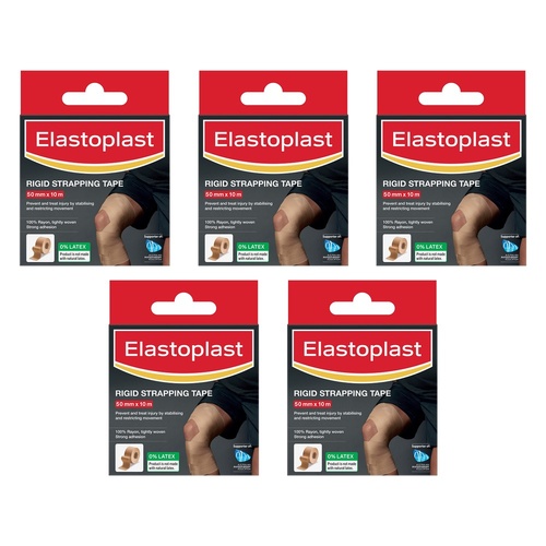 Elastoplast Rigid Strapping Tape 50mm x 10m Pack of 5