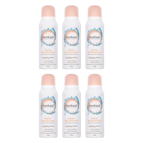 Femfresh Daily Deodorant 75g Pack of 6