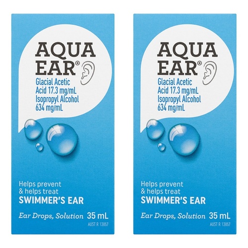 Aqua Ear Ear Drops Solution 35mL Pack of 2