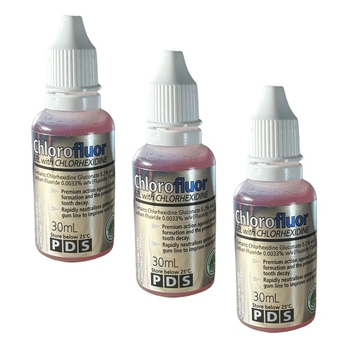 Chlorofluor Chlorhexidine & Fluoride Gel 30mL Pack of 3