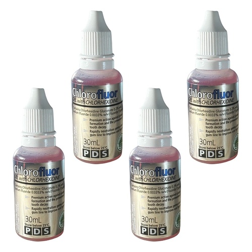 Chlorofluor Chlorhexidine & Fluoride Gel 30mL Pack of 4
