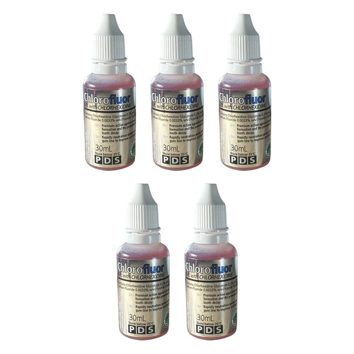 Chlorofluor Chlorhexidine & Fluoride Gel 30mL Pack of 5