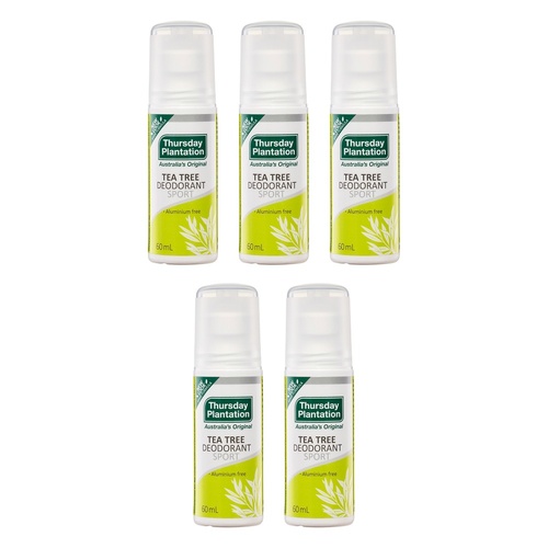Thursday Plantation Tea Tree Deodorant Sport 60mL Pack of 5